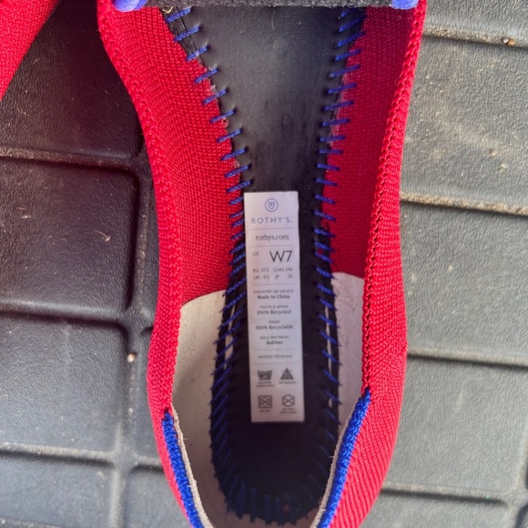 Rothy’s The Point ballet Flat Chili Red EUC - Picture 7 of 7